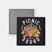 Cnic Squad Funny Family Reunion Friends Cnicking Q Magnet (Vorderseite/Rückseite)