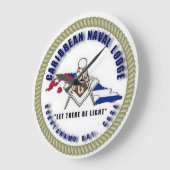 CNL Masonic Items Große Wanduhr (Winkel)