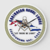 CNL Masonic Items Große Wanduhr (Vorderseite)