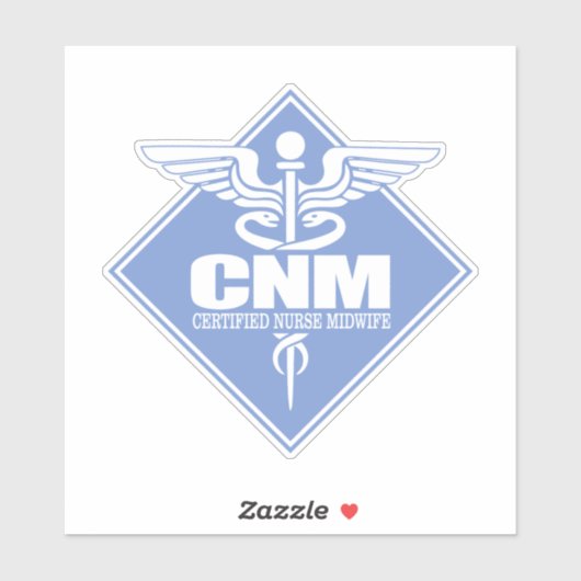 CNM (Certified Nurse Midfrau) Diamant Aufkleber (Blatt)