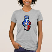 CNMI Finger Heart Black-Out T-Shirt (Vorderseite)