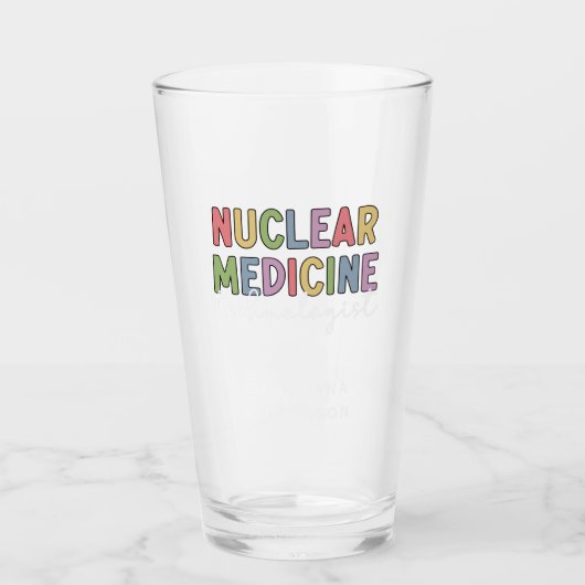 CNMT-Geschenke für den Nuklearen Medizintechniker Glas (Vorderseite)