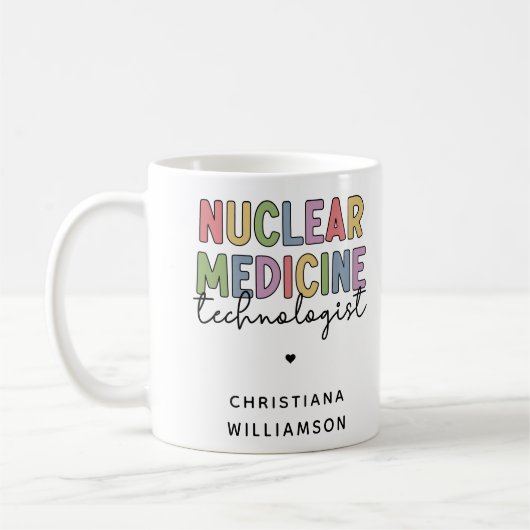CNMT-Geschenke für den Nuklearen Medizintechniker Kaffeetasse (Links)