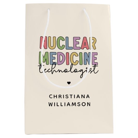 CNMT-Geschenke für den Nuklearen Medizintechniker Mittlere Geschenktüte (Vorderseite)