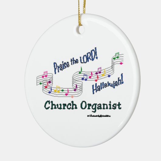 Cnotes-Kirchen-Organist Keramik Ornament (Links)