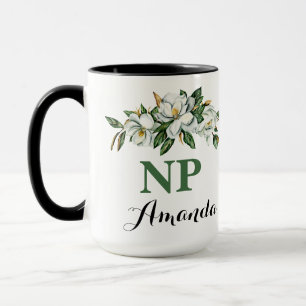 CNP NP Floral Bouquet Greenery Magnolia Abschluss Tasse