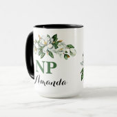 CNP NP Floral Bouquet Greenery Magnolia Abschluss Tasse (Vorderseite Links)