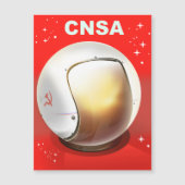 CNSA China Space Art. Magnetkarte (Vorderseite)