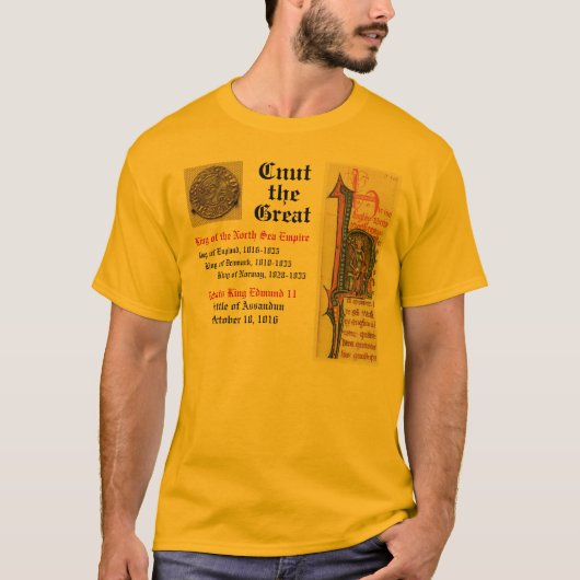 Cnut das große T-Shirt (Vorderseite)