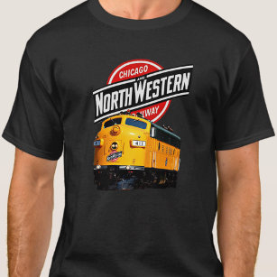 CNW Chicago North Western Railgelber Diesel T-Shirt