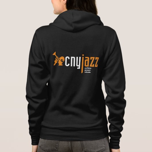 CNY Jazz Zip Front Hoodie (Rückseite)