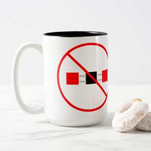 CO2-Emissionen Zweifarbige Tasse