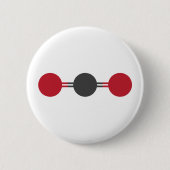 CO2 Molekulare Struktur Button (Vorderseite)