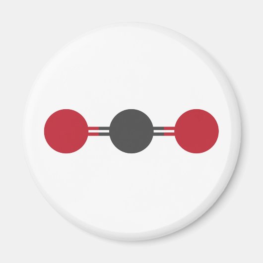CO2 Molekulare Struktur Magnet (Vorne)