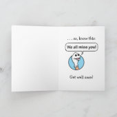 Co-Arbeiter bekommen gut Karte (Innenseite)