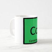 Co-Connemara Pony Horse Chemistry Element Kaffeetasse (Vorderseite Links)