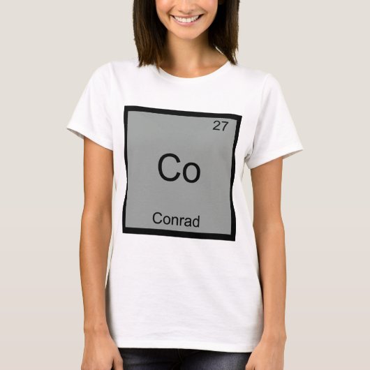 Co-Conrad Funny Chemistry Element Symbol T - Shirt (Vorderseite)