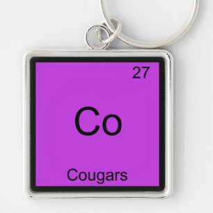 Co-Cougars Funny Element Chemistry Symbol T-Shirt Schlüsselanhänger