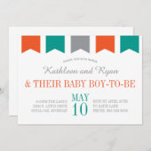 Co-Ed Babyparty-Einladung Einladung (Vorne/Hinten)