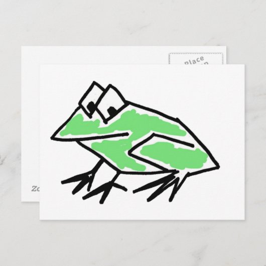 CO- Funky Frog Postcard Postkarte (Vorne/Hinten)