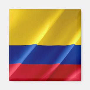 CO - Kolumbien - Flag Waving Magnet