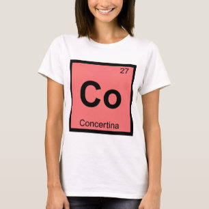 Co - Konzertrina Musik Chemie Periodensystem T-Shirt
