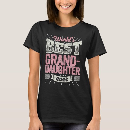 Co Ol Grandtochter World's Best Grand Daughter T-Shirt (Vorderseite)