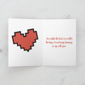 Co-Op-Modus Videospiel Valentinstag Feiertagskarte (Innenseite)