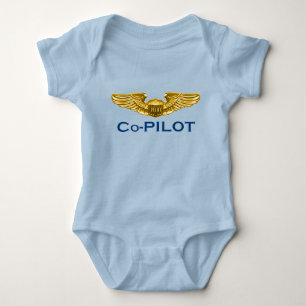 Co-Pilot Baby Bodysuit Strampler