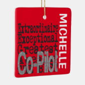 Co-Pilot Extraordinär CUSTOM Keramik Ornament (Rechts)