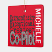 Co-Pilot Extraordinär CUSTOM Keramik Ornament (Links)