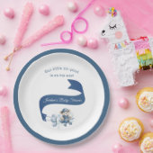 Co-Pilot ist unterwegs mit Baby Boy Duschplatte Pappteller (Party)