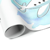 Co-Pilot mit Flugzeug Geschenkpapier (Rolleneckpunkt)