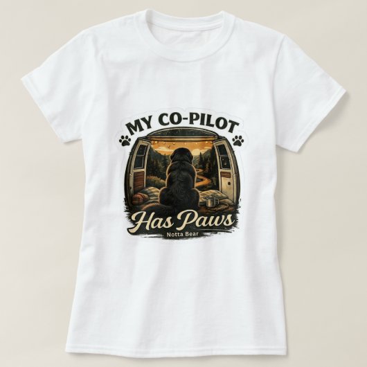 Co-Pilot Newfie T-Shirt (Design vorne)