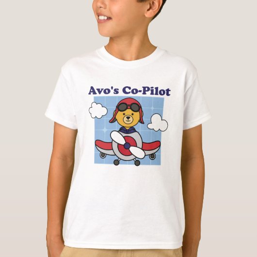 Co-Pilot von Avo - Niedliches Flugzeug T-Shirt (Vorderseite)