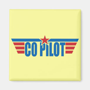 Co-Pilot Wings Abzeichen - Luftfahrt Magnet