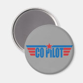 Co-Pilot Wings Abzeichen - Luftfahrt Magnet (Vorderseite/Rückseite)