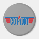 Co-Pilot Wings Abzeichen - Luftfahrt Magnet (Vorne)