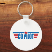 Co-Pilot Wings Abzeichen - Luftfahrt Schlüsselanhänger (Vorderseite)