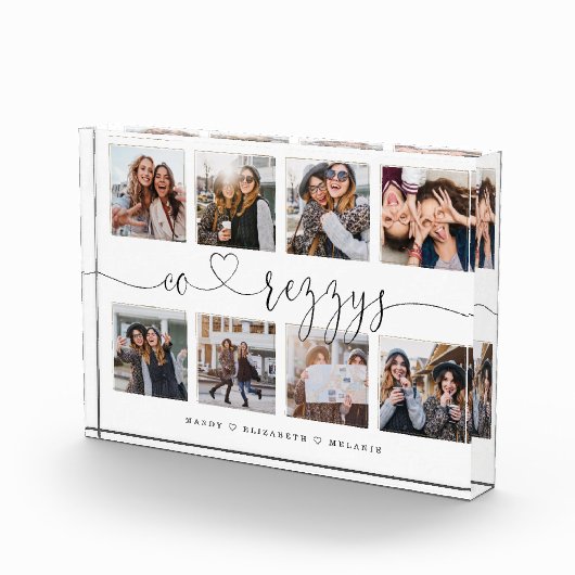 Co-rezzys Skriptgeschenk für Freunde Foto Collage (Rechts)