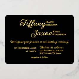 Co-Starring Black Wedding Real Folieneinladung