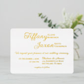 Co-Starring White Wedding Real Folieneinladung (Stehend vorne)