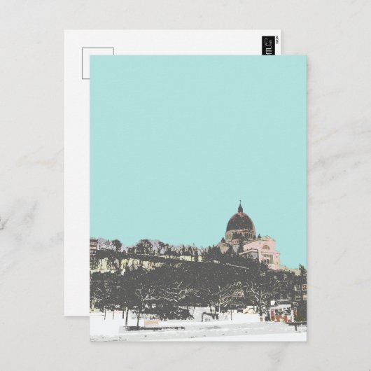 Cô te-des-Neiges & Oratoire Saint-Joseph Postkarte (Vorne/Hinten)