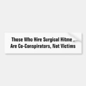 Co-Verschwörer, nicht Opfer Autoaufkleber (Vorne)