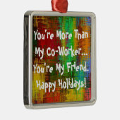 Co-Worker Christmas Ornament Aus Metall (Rechts)