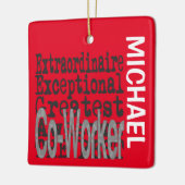 Co-Worker Extraordinaire CUSTOM Keramikornament (Links)