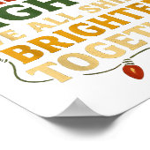 Co-workers Are Like Christmas Lights Funny Holiday Poster (Ecke)