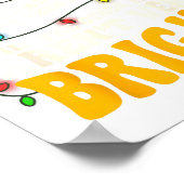 Co-workers Are Like Christmas Lights They All Hang Poster (Ecke)