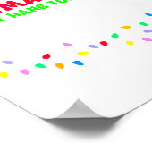 Co-workers Are Like Christmas Lights They All Hang Poster (Ecke)