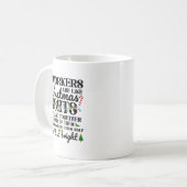 Co-workers Are Like Christmas Lights They Hang Tog Kaffeetasse (Vorderseite Links)